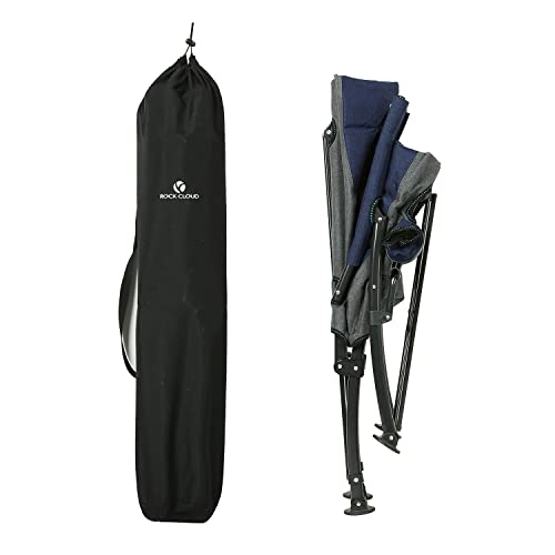 Rock Cloud Portable Folding Camping Chair Low Beach Chairs For Camp Lawn Hiking Sports Hunting, Navy #TOP6
