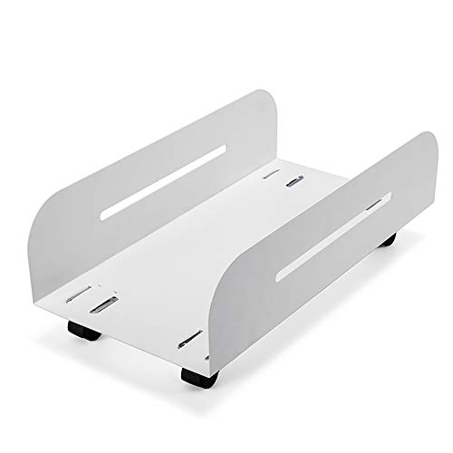 YANGHX Soporte de CPU Soporte de torre para computadora móvil Soporte de escritorio Mainframe Rack de almacenamiento (Blanco)