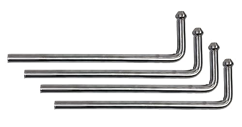 HiBuyer 4 pcs Universal Swinging 10 Stainless Steel Exhaust Hanger 0.47 Rod Weld On