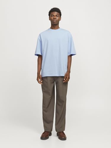 JACK & JONES Herren JJECHARGE Tee O-Neck NOOS T-Shirt, Chambray Blue,XL – Ansicht 3