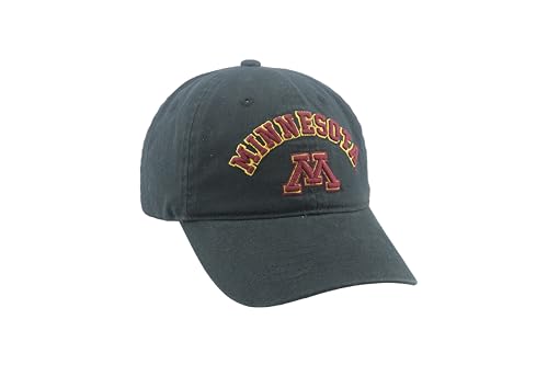ZHATS Zephyr Minnesota Golden Gophers Men's Standard Adjustable Scholarship Hat Black, One Size - NCAA Relaxed Fit Cap