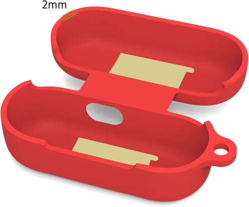 Image of Hamper Protective Case Cover for Sony WF-C510 Truly Wireless in-Ear Bluetooth Earbuds (Red)