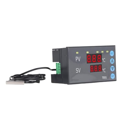 Controlador de Temperatura Digital, Ahorro de Energía -50 ~ 120 ℃ Fácil de Operar Control PID de CC Temporización Regulador de Temperatura Digital para Almacén