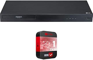 LG UBK90 Streaming 4k Ultra-HD Blu-Ray Player with Dolby Vision Bundle with 1 YR CPS Enhanced Protection Pack