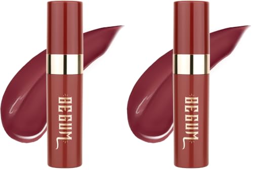 Image of MARS Cinemagic Transfer-Proof Lip Gloss (2.4ml) (02-BEGUM) | Intense High-Shine Color | Upto 12 hr Long-Lasting | Smudge-Proof | Lightweight | Comfortable | Doe-Foot Easy Applicator (Pack of 2)