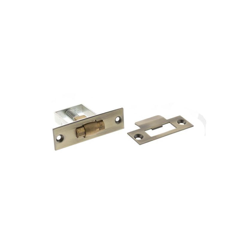 Kooples Hardware Atlantic Adjustable Architectural Heavy Duty Roller Catch for Doors and Cabinets (Matt Antique Brass)