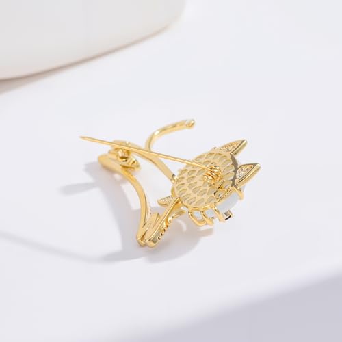 Image of Cute Animal Brooch Pins, Animal Theme Brooches Accessories for Clothes, Birthday Christmas Gift for Women