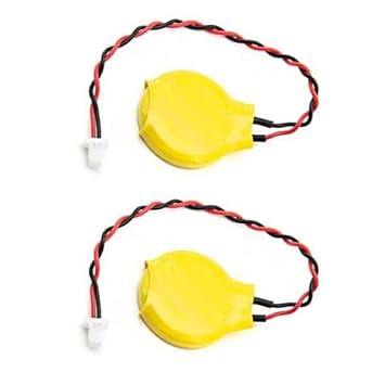 Paruht 2pcs CR2032 3V PLC BIOS CMOS Notebook Laptop Lithium Mother Board Battery 2 Pin Connector