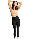 MeMoi - High Waisted Shaping Leggings,Msm-110 Black,Large