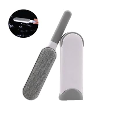 Ceasyde Pet Hair Remover Lint Brush, Double Sided Fur Remover Brush with Self-Cleaning Base for Dog and Cat, Clothes, Furniture, Carpet