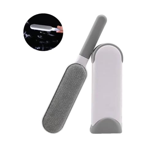 Ceasyde Pet Hair Remover Lint Brush, Double Sided Fur Remover Brush with Self-Cleaning Base for Dog and Cat, Clothes, Furniture, Carpet Cover