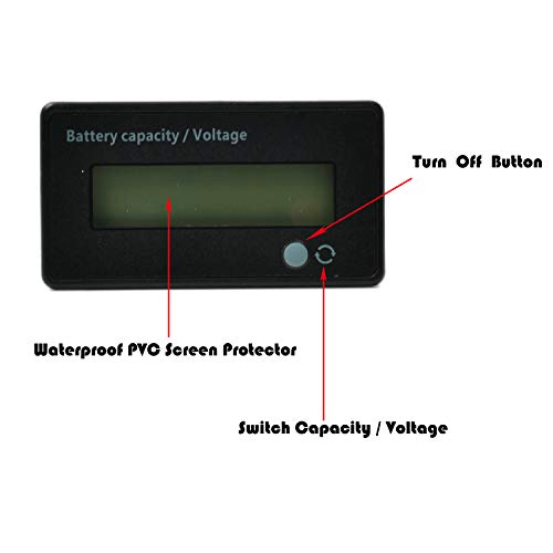 image for MGGi 12V 24V 36V 48V 72V 84V Battery Meter, Battery Capacity Voltage M