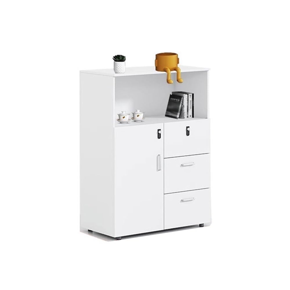 Aioneer File Cabinet Filing Cabinet Short Cabinet Printer Cabinet Office Organizer Filing Cabinet Partition Storage Cabinet Locking Drawer Cabinet Filing Cabinet-White