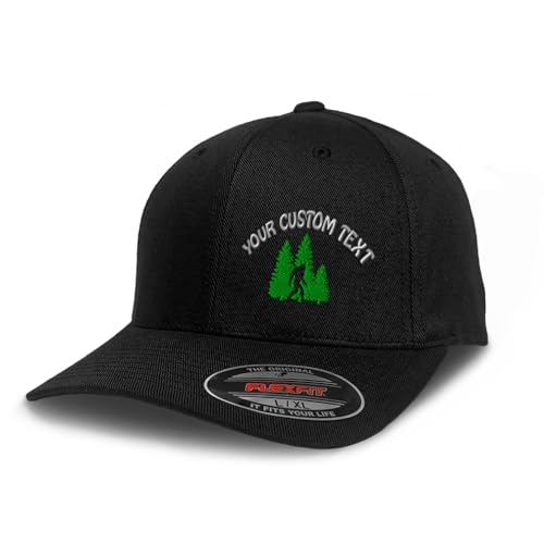 Image of Flexfit Left Side Panel Woods Bigfoot A Embroidery Hats for Men & Women