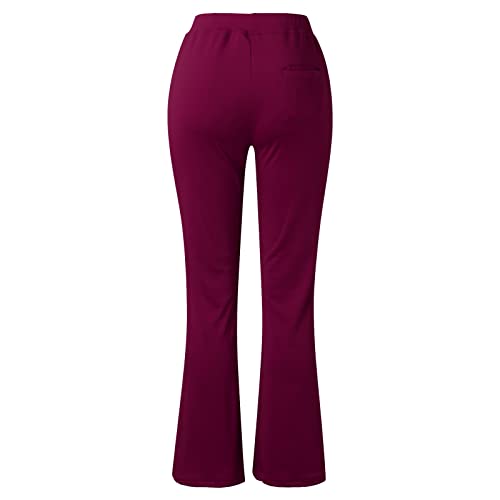 2024 Work Pants Women High Waist Dress Pant Business Casual Outfits 4 Way Stretch Bootleg Yoga Pants Workout Slacks4