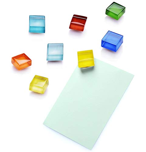 48 imanes decorativos de vidrio para refrigerador y pizarra miniatura 5