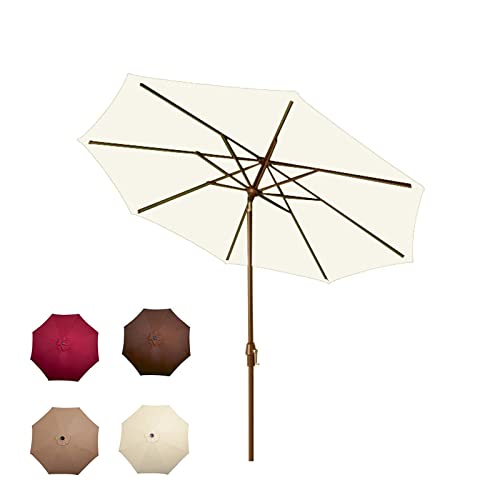 Parasol de jardin rond vert foncé pour se protéger du soleil