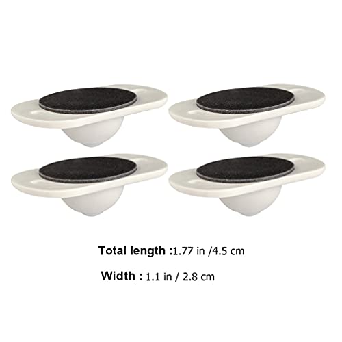 Baluue 8 rodas autoadesivas com polia giratória de 360 graus, caixa de armazenamento universal, roda