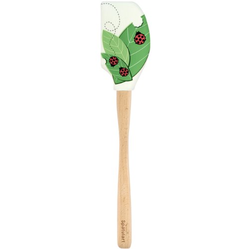 colorful silicone spatulas - Tovolo Spatulart Ladybug & Leaves Long-Lasting Colorful, Summer Baking Tool, Dishwasher-Safe & BPA-Free Rubber Spatula, Non-Stick & Heat-Resistant Silicone