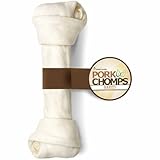 Pork Chomps Baked Pork Skin Dog Chew, 8-inch Knot, 1 Count