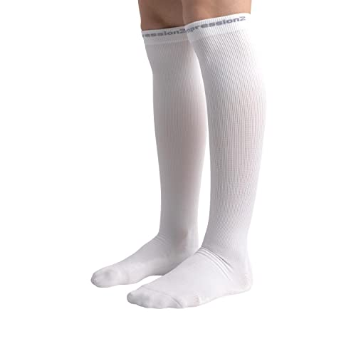 Image of CompressionZ 30-40 mmHg Compression Socks for Women & Men | Knee-High Support Stockings Travel, Nurses and Athletes