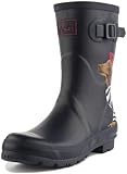 Joules Damen Molly Welly Gummistiefel, Navy Sausage Dog, 42 EU