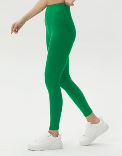 Image of sissycos Women's 80s Leggings Neon Artistic Splash Printed Buttery Soft Stretchy Pants
