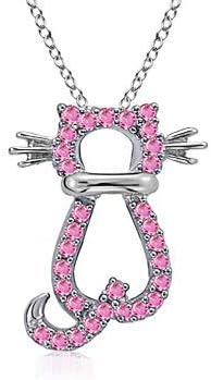 14K White Gold (1mm Pink Sapphire 