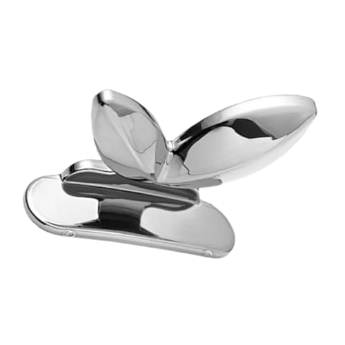 FUTUREORYY Creative Silver Toilet Seat Lifter Tool Wall Hook Touch-Free Bathroom Toilet Lid Lifter for Hygienic Lavatory Seats