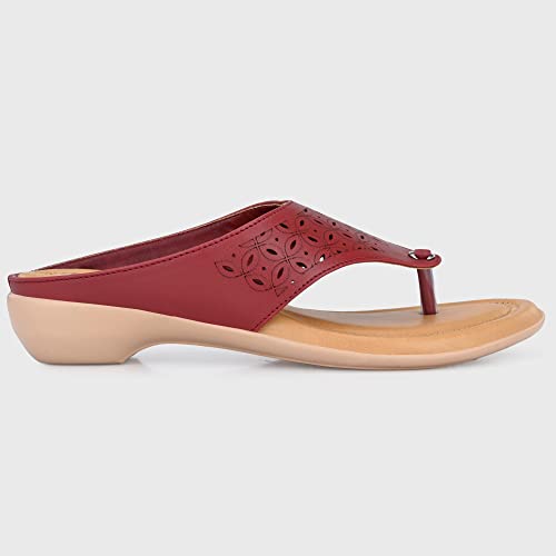 Image of Centrino Women's Thong Sandals | Comfortable Ortho Care Sandals For Ladies | Fashion Wear Sandal & Chappal |Stylish & Durable | Premium Comfort & Quality | Soft Cushioned for More comfort (3803)