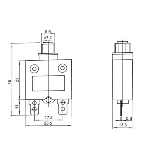 Protecteur de surcharge thermique réinitialisable pour couper le courant - 7