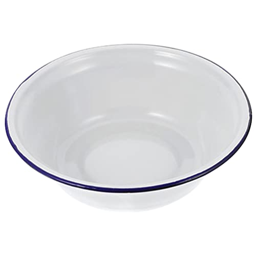 Tazón esmaltado vintage 18 cm para mezclar y servir miniatura 1