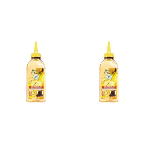 Garnier - Fructis Hair Drink - Soin Lamellaire Instantané Nourrissant Banane - Formule Vegan à 97% d'Ingrédients d'Origine Naturelle - 200 ml (Lot de 2)