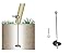 Gartenpirat Anclaje Poste, atornillado, no hormigón, 50 cm