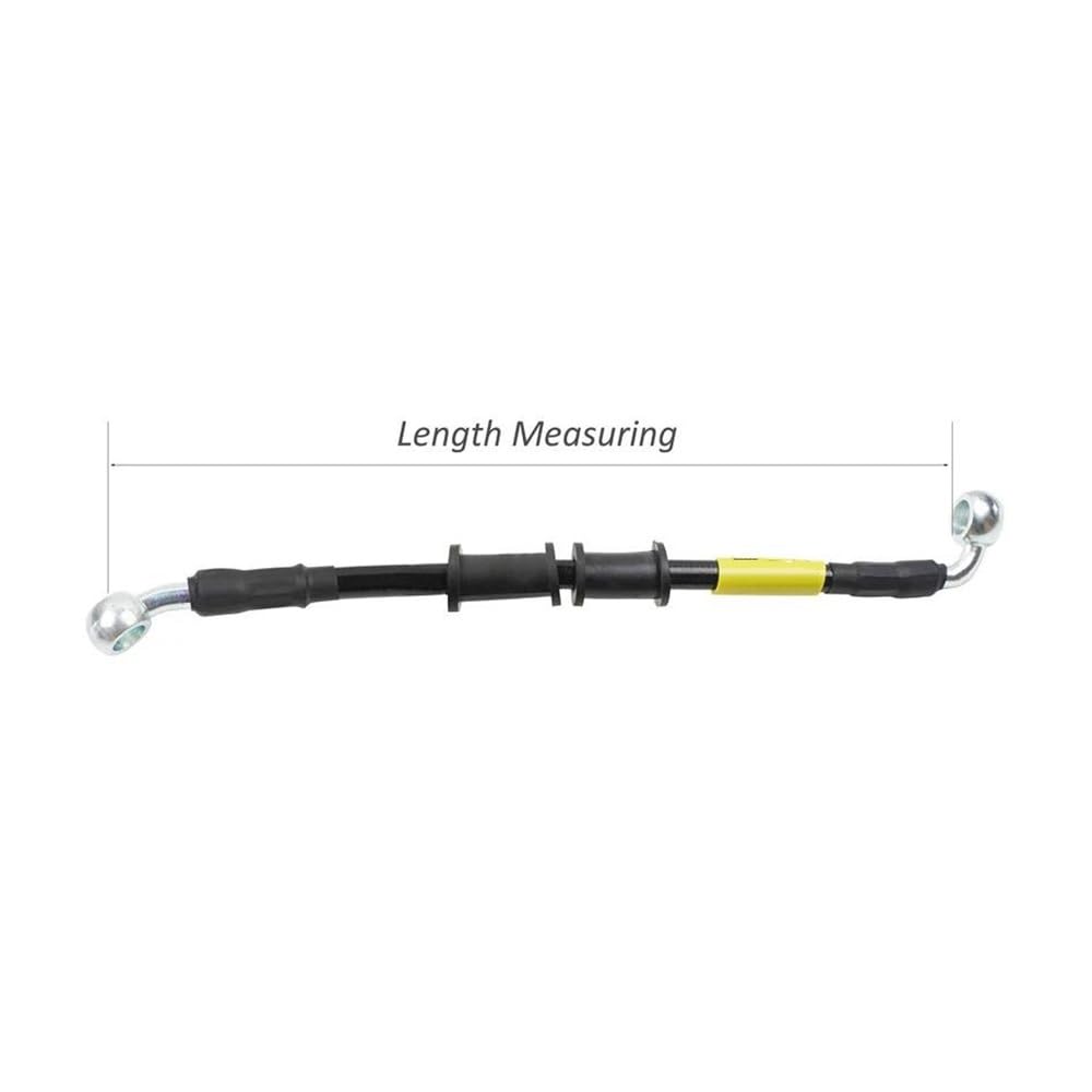 Moto Tubo Freno Linea Tubo Olio DOT Frizione Freno in Acciaio Inossidabile Rinforzato Tubo Freno Intrecciato Moto Bici da Corsa Pitbike Street Bike ATV(1900mm)