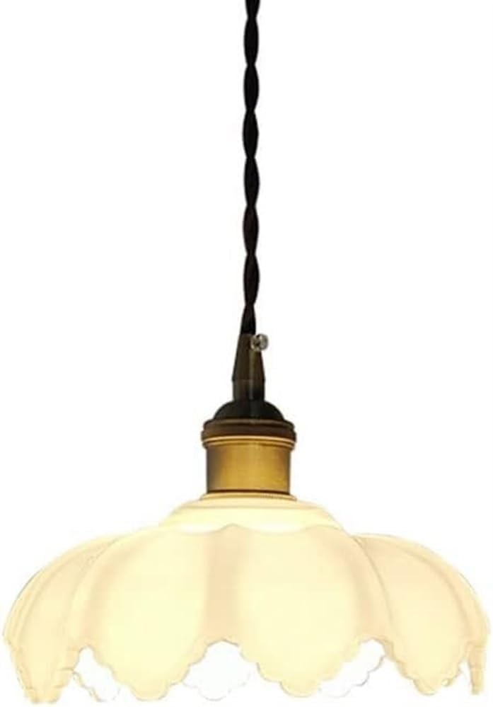 Lampe à suspension nordique luminaire suspendu verre blanc E27