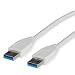 Produktbild VALUE USB 3.2 Gen 1 Kabel, Typ A-A, weiß, 3 m