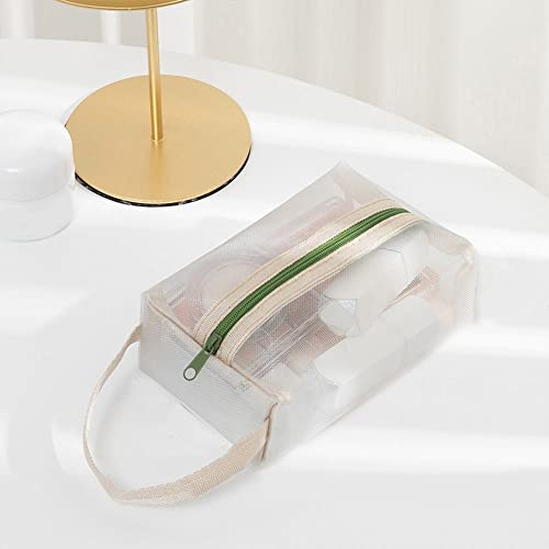 CHENRUN Tragbare Reiseorganisation Reißverschlusstasche Toilettenartikel Make-up-Taschen Mesh-Kosmetiktasche Cover