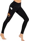 Ewedoos Fleece Lined Leggings Women Thermal Leggings for Women with Pockets High Waisted Winter Warm Tights Pants Clothes Black