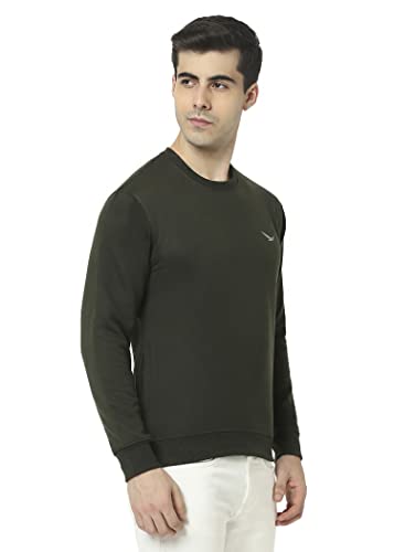 Image of HiFlyers Men's Cotton Blend Casual Crew Neck Sweatshirt