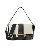 Calvin Klein Nadine Signature Shoulder, Brown/Khaki/Black/White