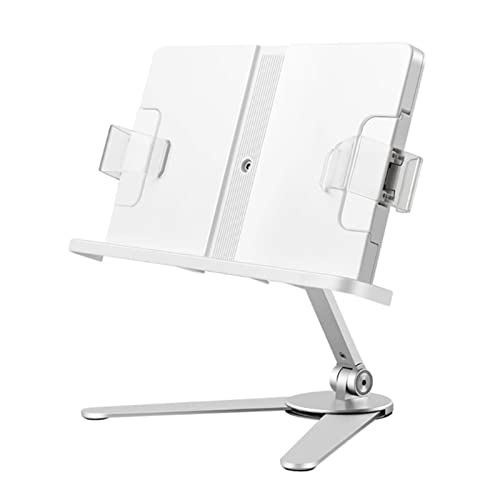 Book Stand For Reading, Cookbook Holder, Adjustable Height&Angle, Aluminum Alloy Base, Foldable & Portable, For Office,Kitchen,School,Kids&Adults Book,Recipe,Magazine #TOP29