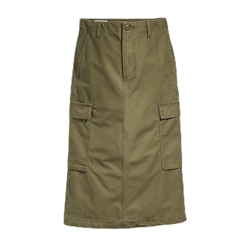 Levi's Cargo Midi Skirt Greens, Noche de Oliva, 25