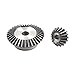 IGASHI Machinery Industrial Pinion Gear 1.5M 1:2 Bevel Gear 15T 16T 18T 20/30/32/36/40 Teeth Straight Bevel Gears 90 Degrees Drive (Size : 18T-36T)