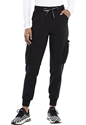 Cherokee Katie Duke Women Scrubs Pant Uptown High Rise CKK150P, XL Petite, Black Cherokee Katie Duke Women Scrubs Pant Uptown High Rise CKK150P, XL Petite, Black