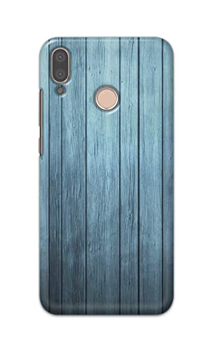 Image of Printed Hard Back Cover Case for Huawei P20 Lite | Huawei Nova 3e Back Cover (Wooden Blue) -702