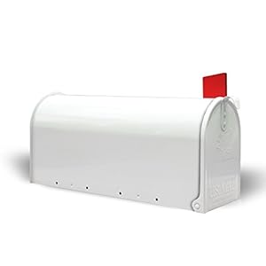 Banjado BKUS Blanco Amerikanischer Briefkasten 51x22x17cm