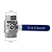 Stainless Steel Ball Valve, 3/4 Inch NPT, Industrial Grade Plumbing Control with Blue Handle Lever (2pack, 3/4inch)