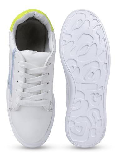 Image of Longwalk White Sneakers for Women & Girls | Trendy & Lightweight Casual Shoes