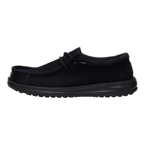 HEYDUDE Wally Work CE Black Size 11 Mens Shoes Mens Slip-on Loafers Comfortable & Light-Weight